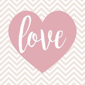 CHEVRON CORAÇÃO E LOVE