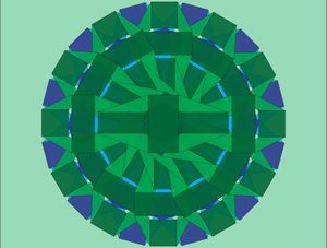 MANDALA VERDE E AZUL
