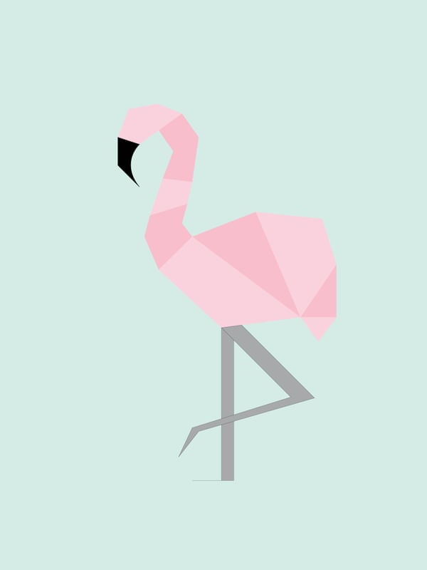 FLAMINGOLU GEOMÉTRICO