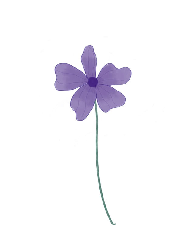 FLOR ROXA DIGITAL