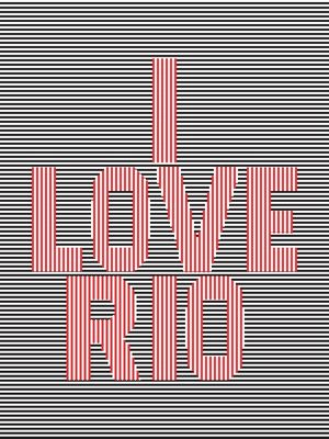 I LOVE RIO PRETO E BRANCO RED 2