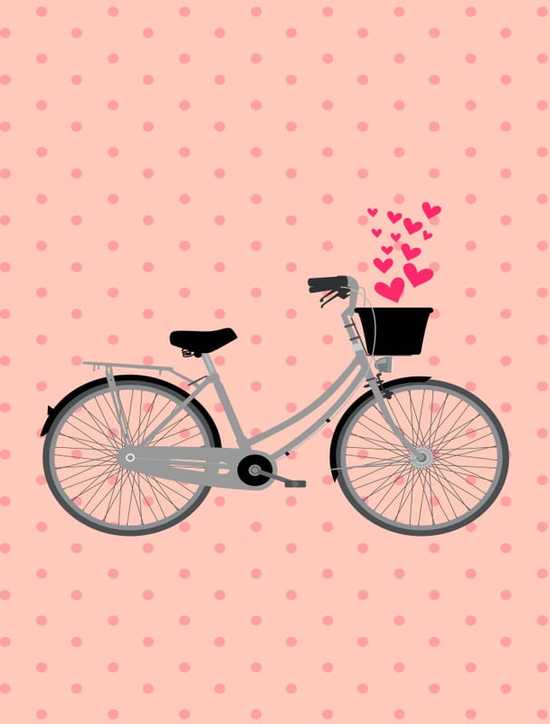 BICICLETA E CORAÇÕES