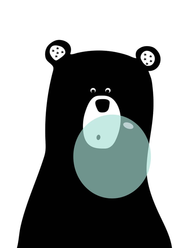 URSO BOLA DE CHICLETE