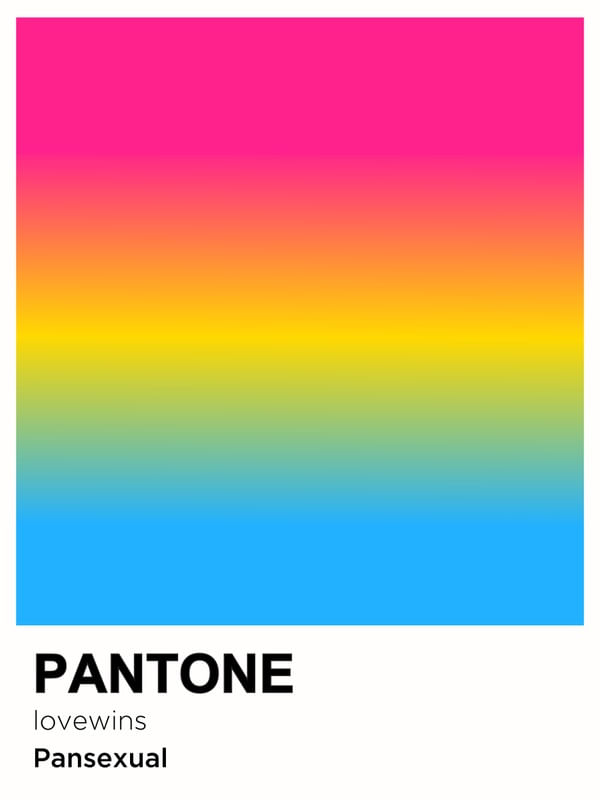 PRIDE PANSEXUAL PANTONE
