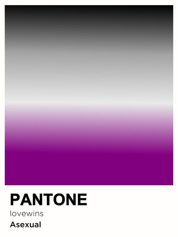 PRIDE ASEXUAL PANTONE