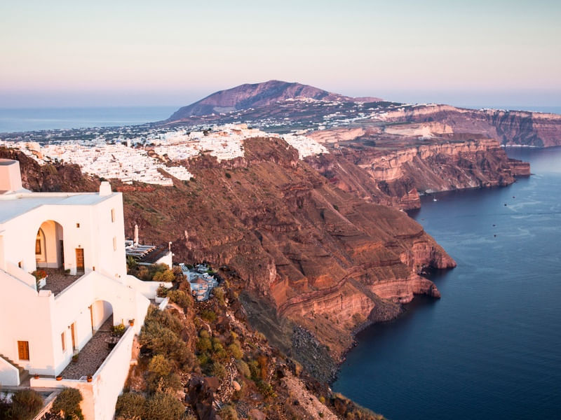 VISTAS DA ILHA DE SANTORINI