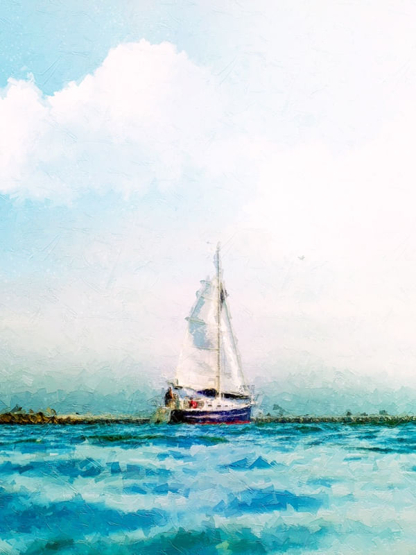 BOAT ON SEA - STUDIO403