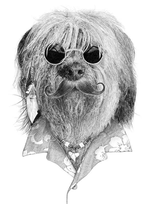 HIPPIE SURF DOG