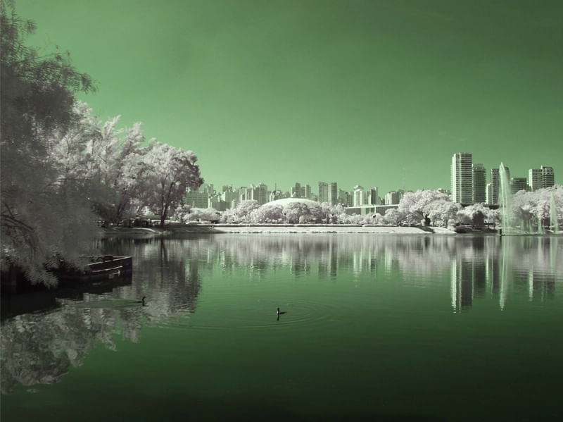 LAGO IBIRAPUERA INFRAVERMELHO VERDE