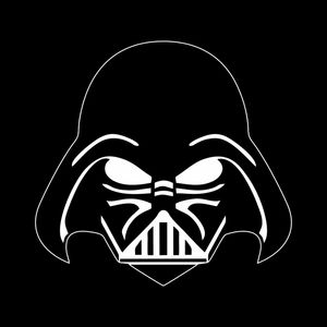 DARTH VADER SQUARE BLACK