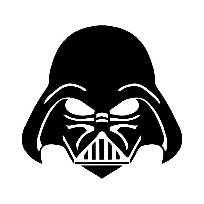 DARTH VADER SQUARE WHITE