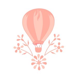 BALÃO E FLORES
