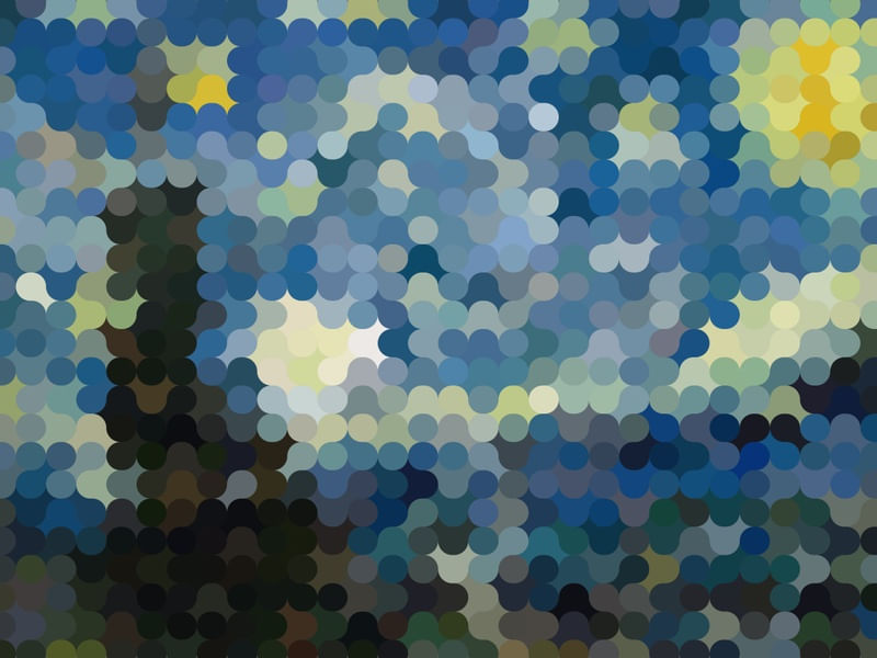 NOITE ESTRELADA VAN GOGH FORMAS SINUOSAS