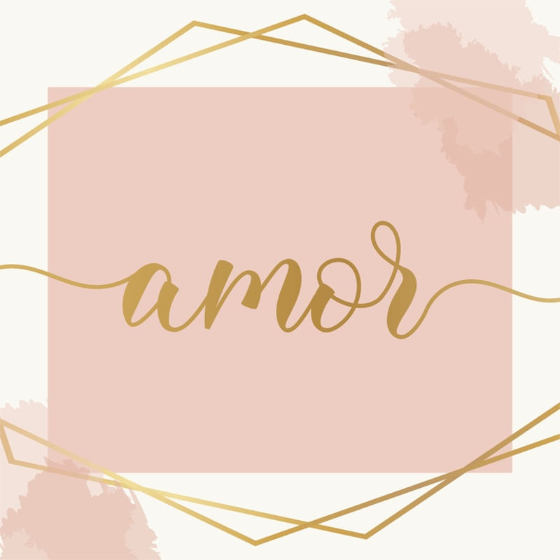 AMOR ROSA E DOURADO