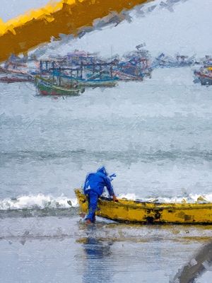 PEIXE DO DIA (PRIMEIRO PAR / FOTO-PINTURA)
