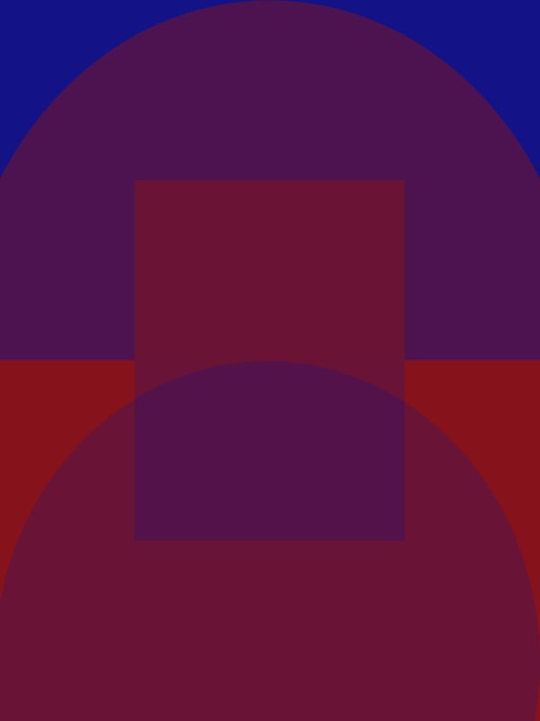 FORMAS GEOMÉTRICAS AZUL E VERMELHO