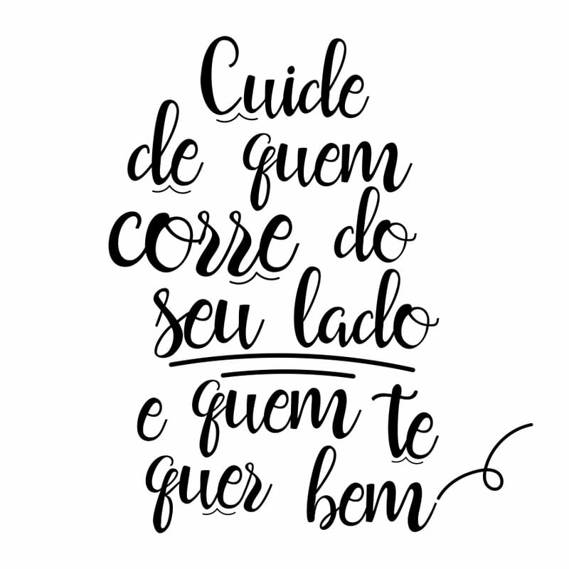 CUIDE DE QUEM CORRE DO SEU LADO QUADRADO