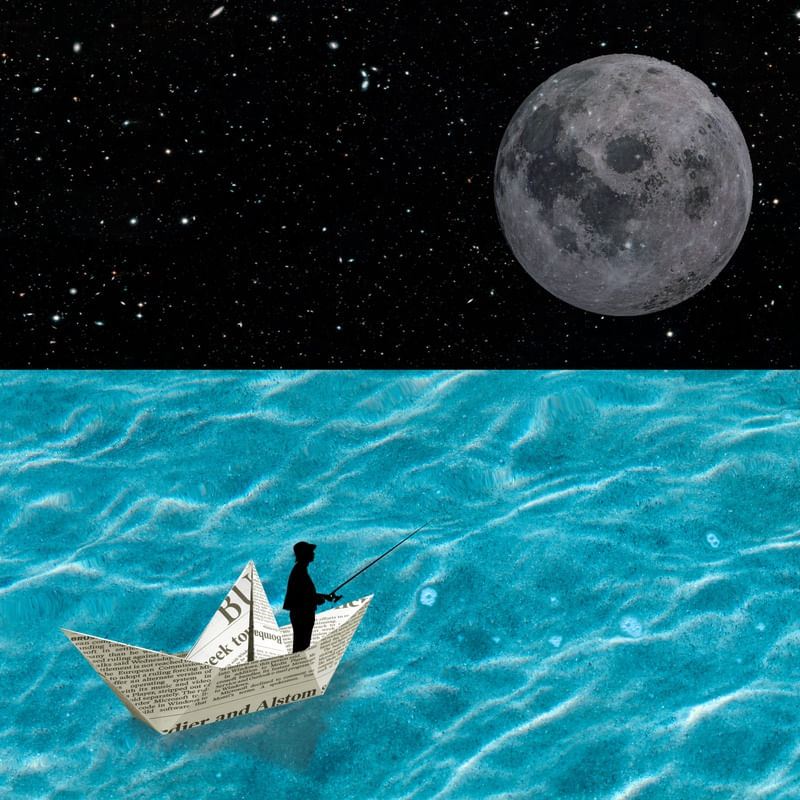 PESCADOR SOB O LUAR
