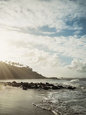 FIM DE TARDE ILUMINADO NA PRAIA DO GIZ