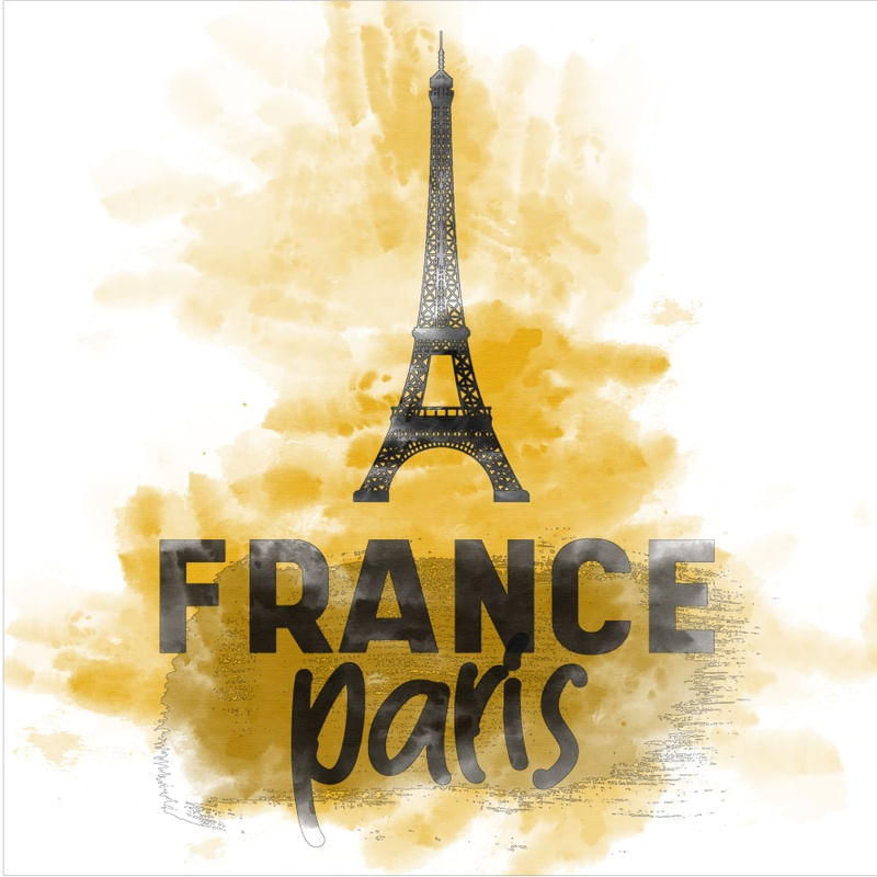 FRANCE PARIS EIFFEL AQUARELA