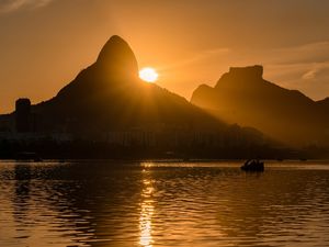 PÔR DO SOL NA LAGOA RODRIGO DE FREITAS