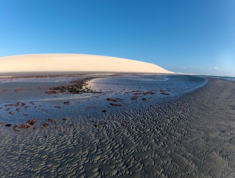MARE SECA NA PRAIA DE JERICIOACOARA