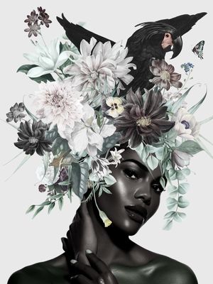 MULHER EM FLORES VII