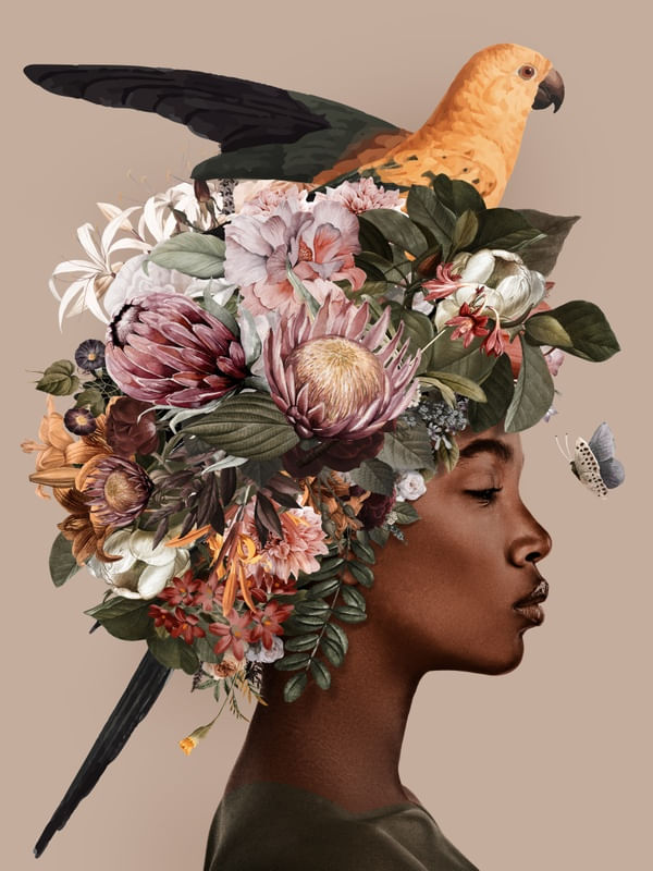 MULHER EM FLORES IV