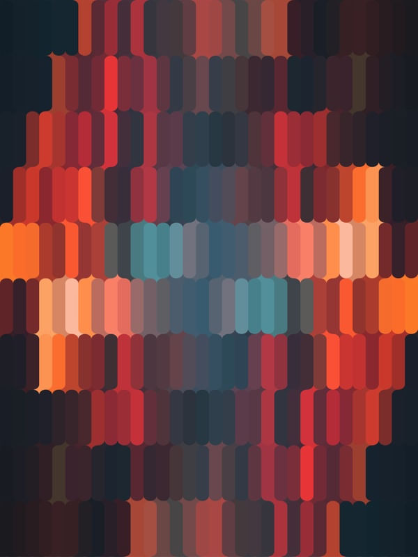SUNSET GRADIENT MOSAIC 002