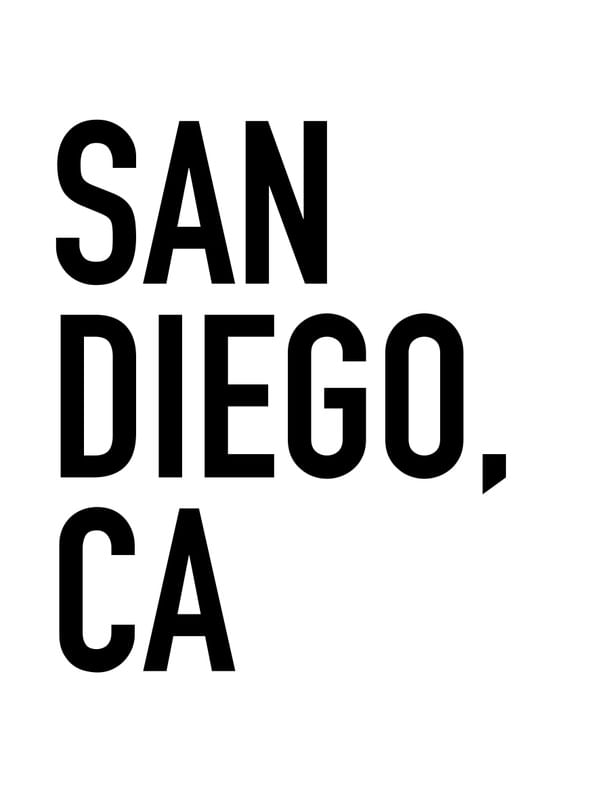 TIPOGRAFIA SAN DIEGO, CA