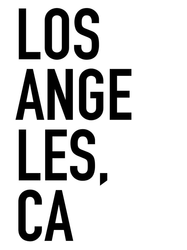 TIPOGRAFIA LOS ANGELES, CA