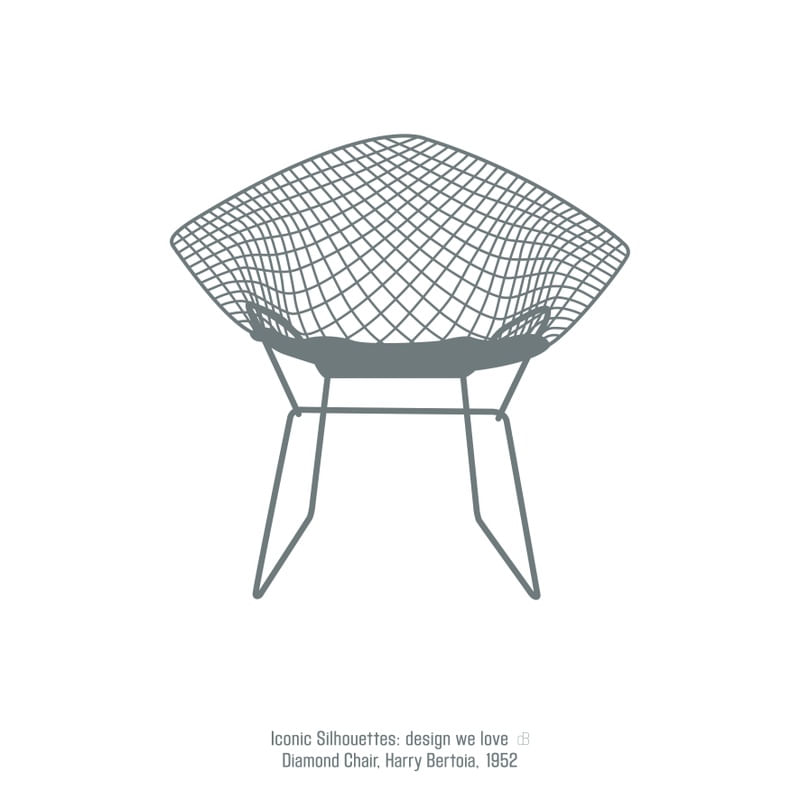 DIAMOND CHAIR - ICONIC SILHOUETTES: DESIGN WE LOVE