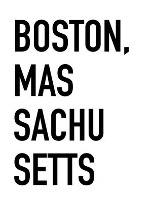 TIPOGRAFIA BOSTON MASSACHUSETTS