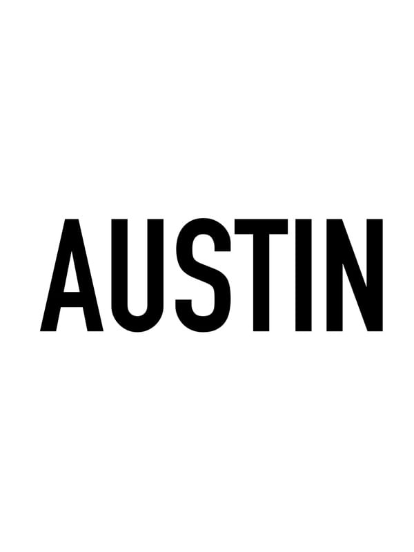 TIPOGRAFIA AUSTIN