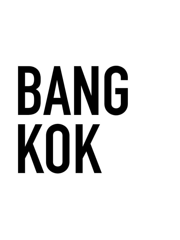 TIPOGRAFIA BANGKOK