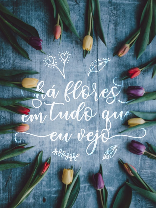 HÁ FLORES EM TUDO QUE VEJO (RETRATO)