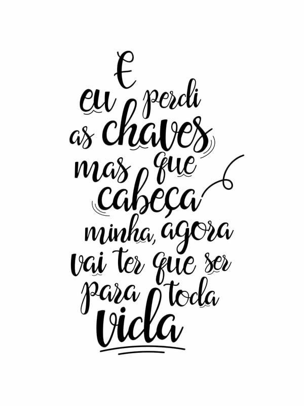 E EU PERDI AS CHAVES