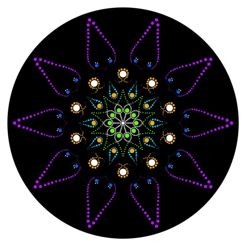 MANDALA ESTRELA GUIA