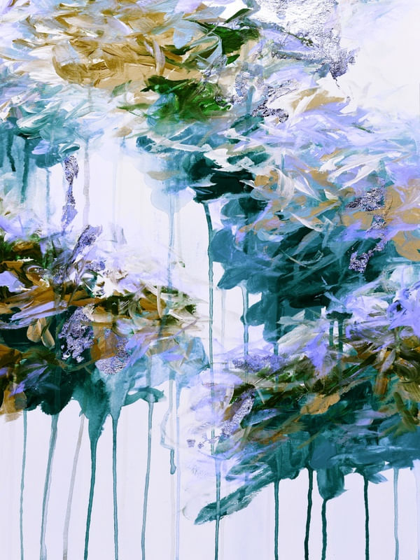 WHISPERED SONG 3 BOLD, COLORIDO ABSTRATO NUVENS DE CHUVA