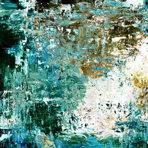 EARTH SONG 4, MODERNO GRAFITE ABSTRATO PINTURA