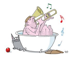 GATOS E TROMBONE