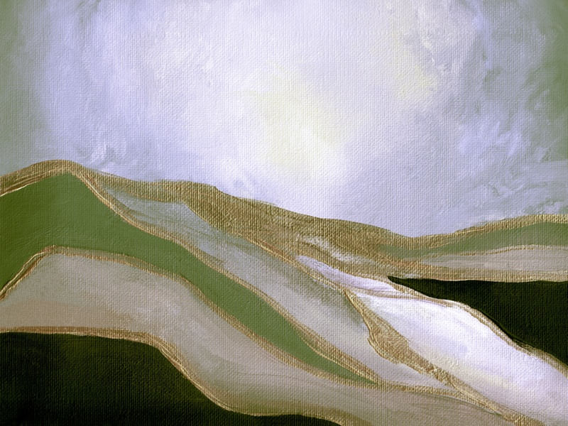 DUNE DRIFTER 6 HORIZONTAL, ABSTRATO MINIMALISTA PAISAGEM PINTURA