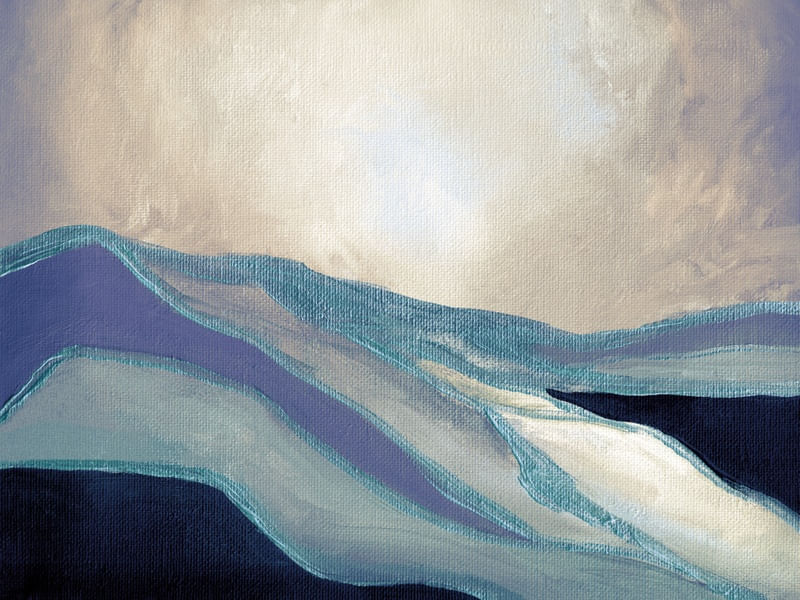 DUNE DRIFTER 7 HORIZONTAL, ABSTRATO MINIMALISTA PAISAGEM PINTURA