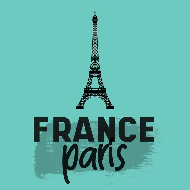 FRANCE PARIS EIFFEL AZUL CIANO