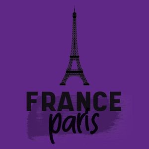 FRANCE PARIS EIFFEL AZUL ROXO (VIOLETA)