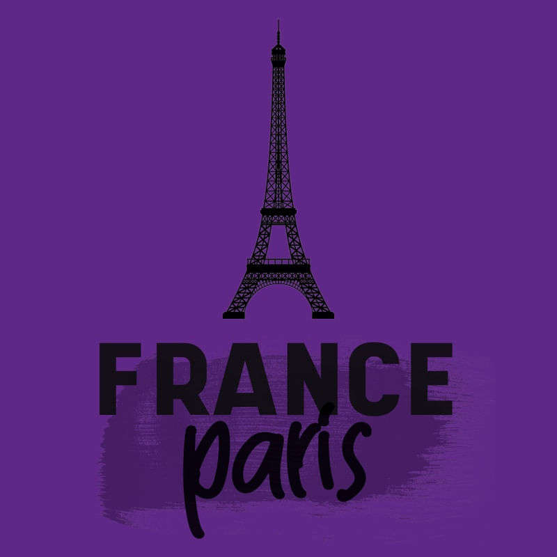 FRANCE PARIS EIFFEL AZUL ROXO (VIOLETA)