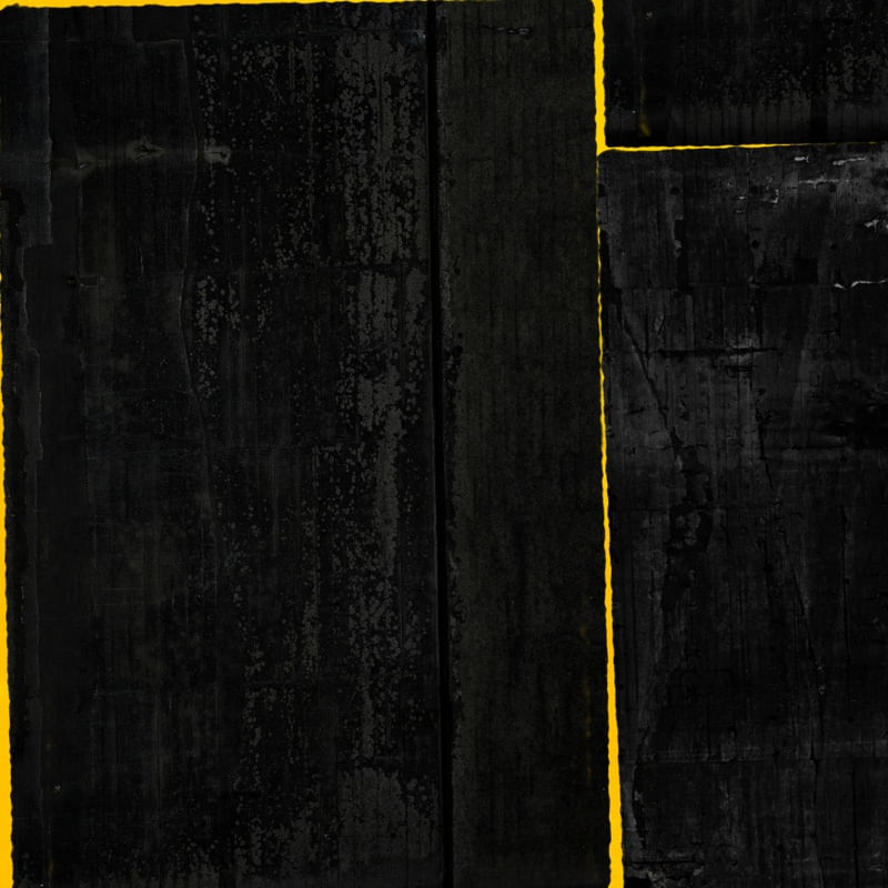 ABSTRATO PRETO E AMARELO III