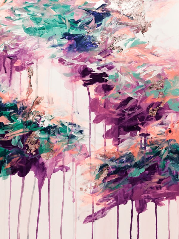 WHISPERED SONG 2 BOLD, COLORIDO ABSTRATO NUVENS DE CHUVA