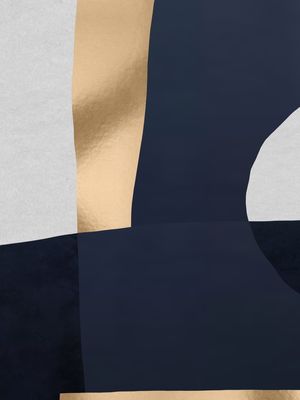 GEOMÉTRICO AZUL DOURADO