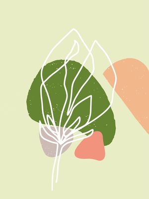 FLOR EM TRAÇOS BRANCOS I